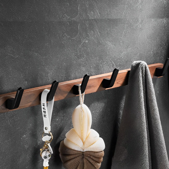 Porte manteau en bois | EleganceBois™ - Noir