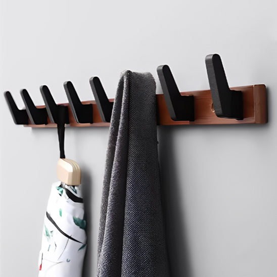 Porte manteau en bois | EleganceBois™ - Noir