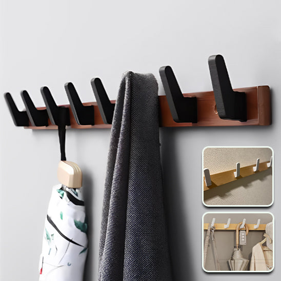 Porte manteau en bois | EleganceBois™ - Noir