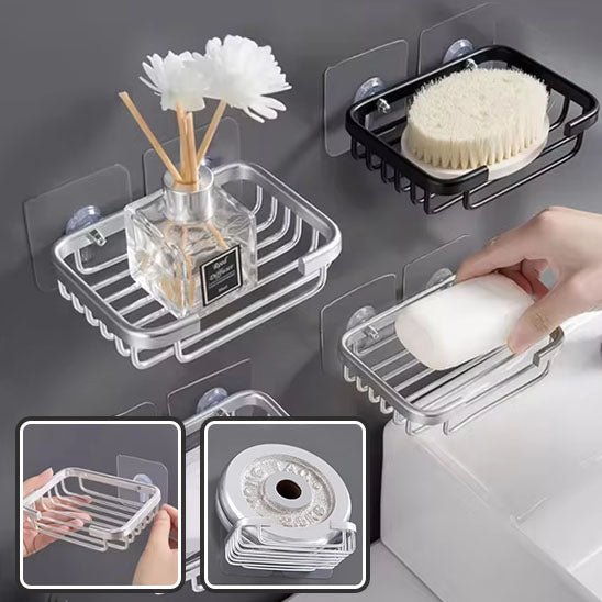 Porte Savon Mural | LuxeBath™ - Rangement Optimal