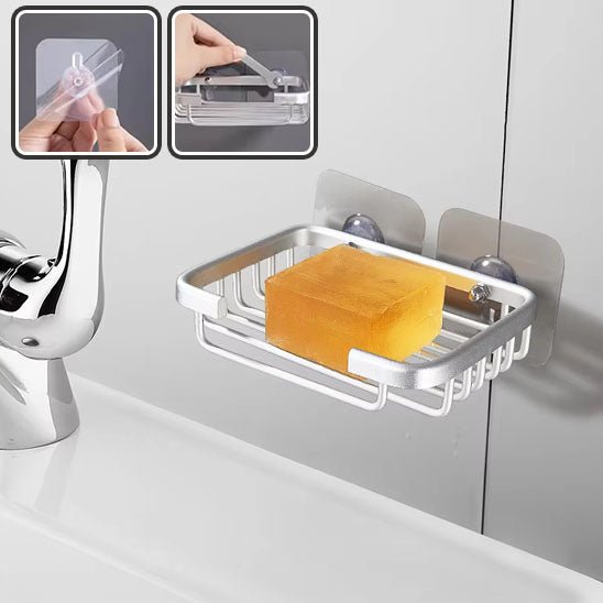 Porte Savon Mural | LuxeBath™ - Rangement Optimal