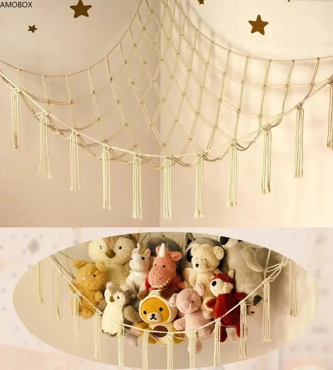 Range Peluches - StorageHammock™ - Jaune - Rangement Optimal