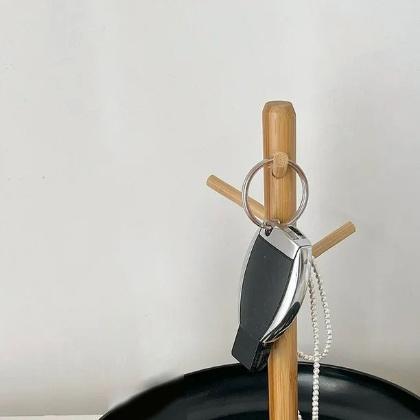 Rangement Clé - BranchRoundTray™ - Noir - Rangement Optimal